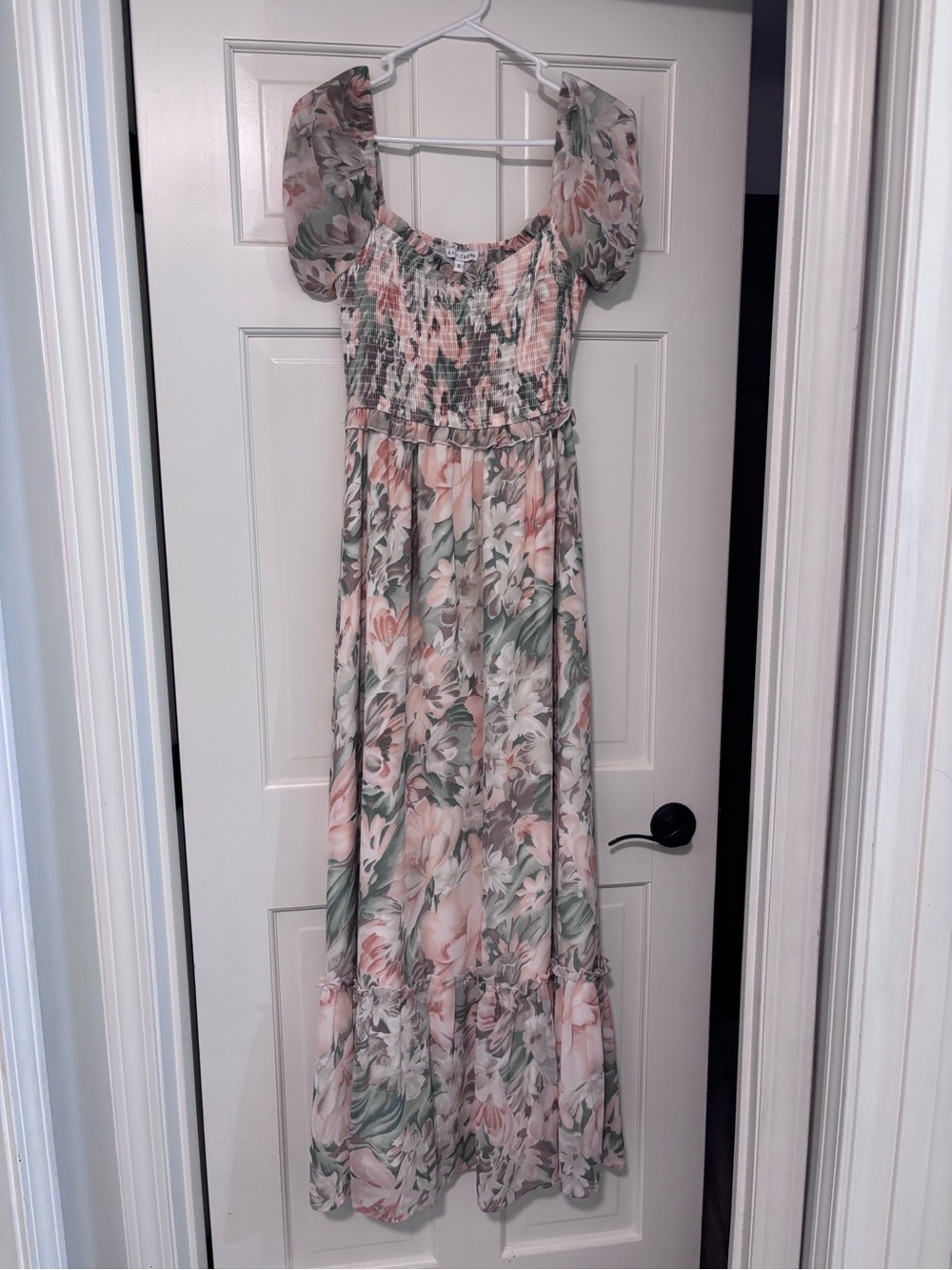 Baltic Born Maxi Dress | Peach and Sage Floral size small